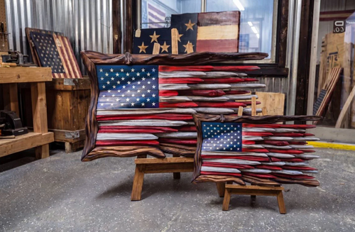 Battle Worn USA Flag